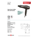 Valera Excel Hair Dryer with Wall Holder 1800W | EPAVEB-1