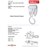 Sèche-cheveux monté sur tiroir Valera Premium 1200W ou 1600W | EPAVDW/EPAVDW-6