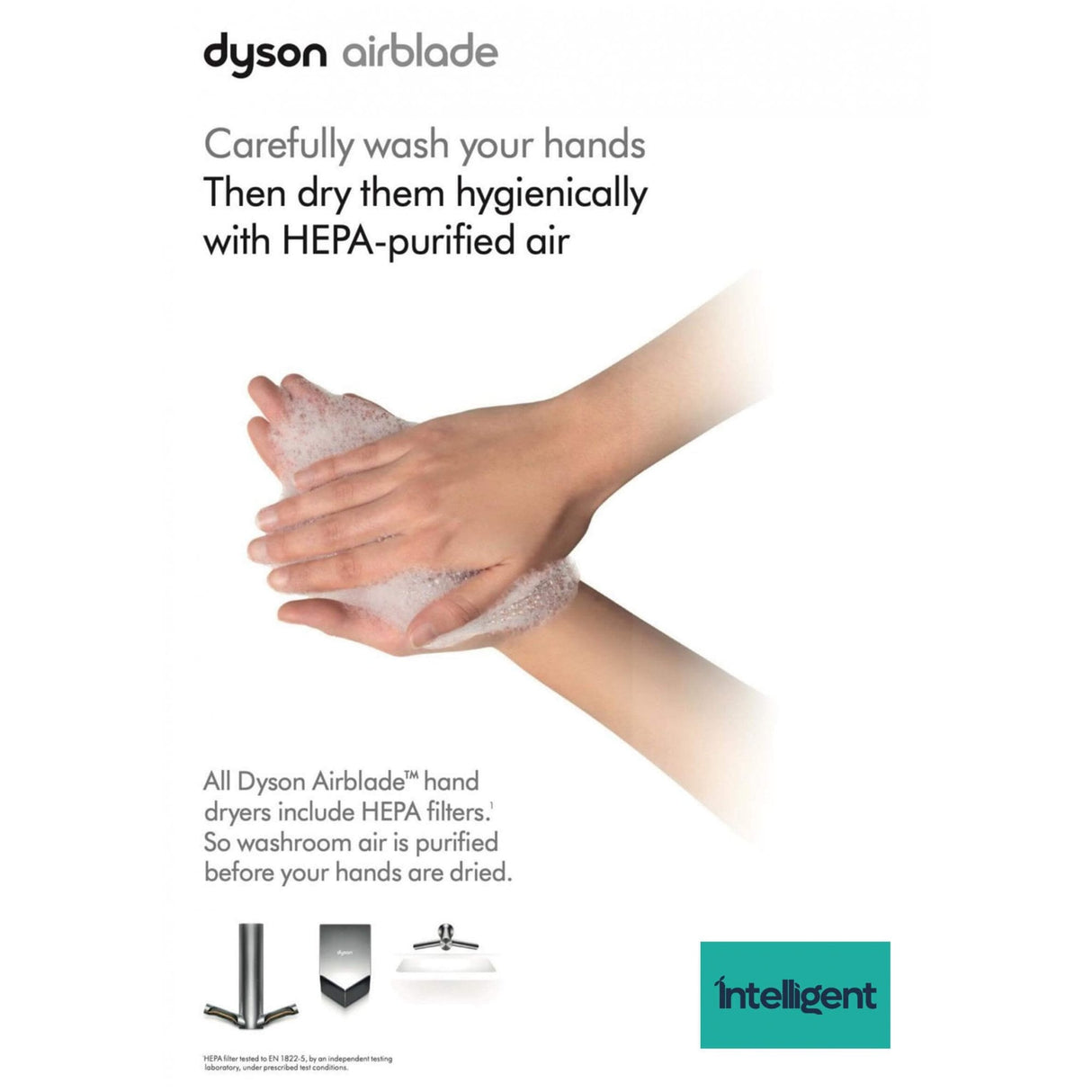 Asciugamani Dyson Airblade WD06 Wash+Dry da parete