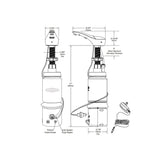 B-850 / B-852 Bobrick Designer Deck Mounted Automatic Liquid Soap Dispenser