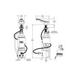 B-840 / B-842 Bobrick Designer Deck Mounted Automatic Foam Soap Dispenser