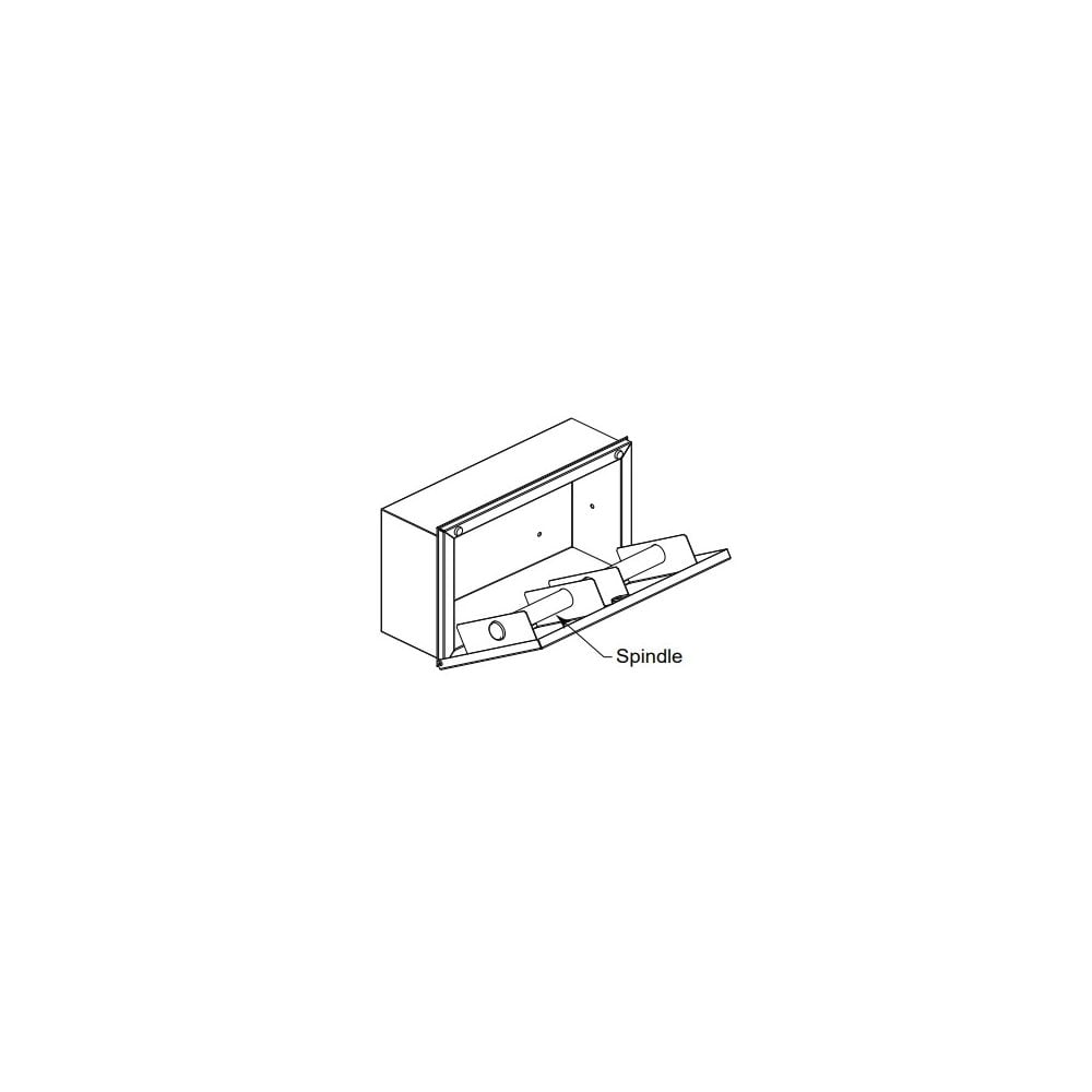 B-35883 Dispenser di carta igienica multi-rotolo da incasso