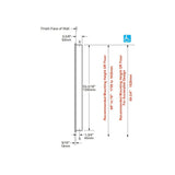 B-38034 Distributeur de serviettes en papier encastré avec poubelle de 14,4 L