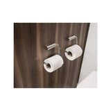 The Splash Lab Stainless Steel Single Toilet Roll Holder with Concealed Fixings