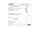 AI0100 Mediclinics Medinox Series Porte-rouleau de papier toilette de rechange en acier inoxydable AISI 304