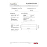 AI0030 Mediclinics Medinox Series Porte-serviettes double en acier inoxydable AISI 304