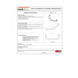 Mediclinics Angled Chromed Brass Grab Bar