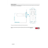 Mediclinics 738mm Three Position Stainless Steel Swing Grab Bar
