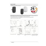 Sèche-mains Mediclinics Machflow Plus HEPA et ioniseur - Noir M09AB-I