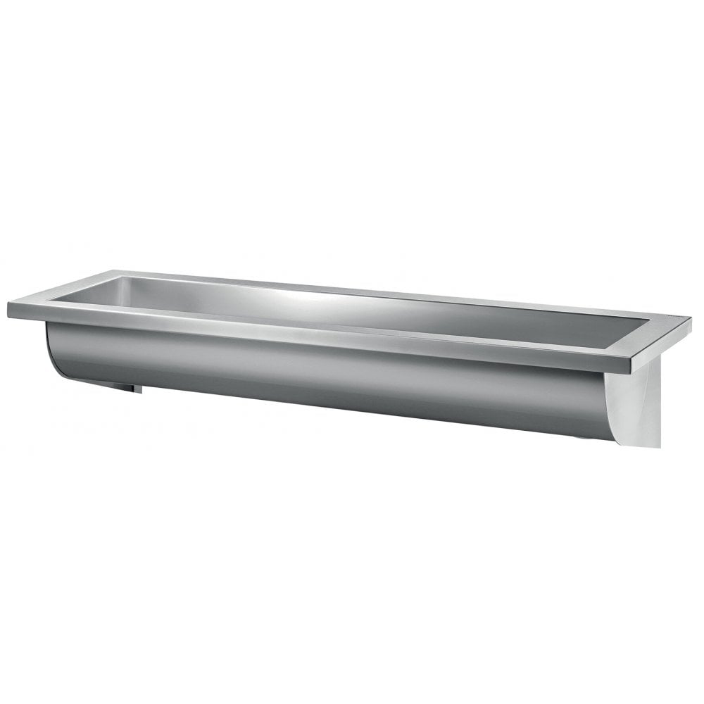 Cuve de lavage murale bactériostatique en inox 304 CANAL (différentes longueurs)