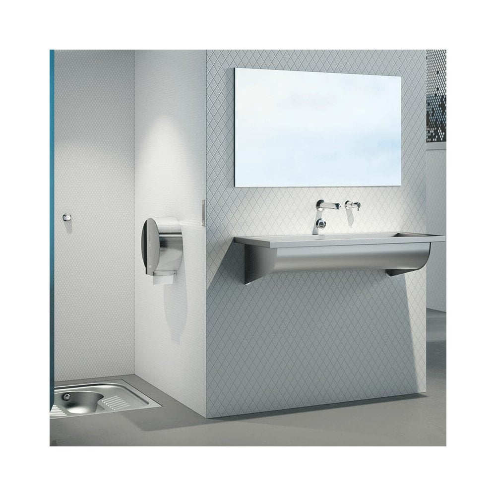 Cuve de lavage murale bactériostatique en inox 304 CANAL (différentes longueurs)