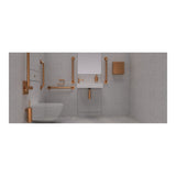 The Splash Lab Stainless Steel Single Toilet Roll Holder with Concealed Fixings