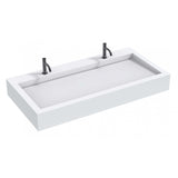 The Monolith S, M or L Series Wall Mounted Wash Basin L.1200mm (300, 450 or 600mm Depth)