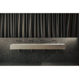 The Monolith S, M or L Series Wall Mounted Wash Basin L.3000mm (300, 450 or 600mm Depth)