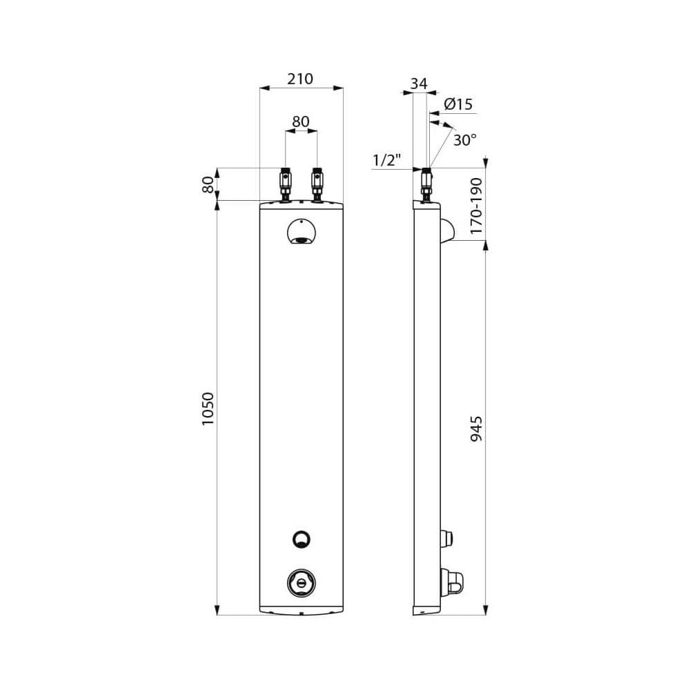 DELABIE SECURITHERM Soft Touch Time Flow Shower Panel