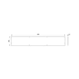 Stainless Steel Spashback for CANAL Wash Trough (Various Lengths)