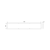 Stainless Steel Spashback for CANAL Wash Trough (Various Lengths)