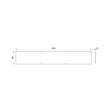 Stainless Steel Spashback for CANAL Wash Trough (Various Lengths)