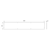 Spashback in Acciaio Inox per Lavatoio CANAL (Varie Lunghezze)