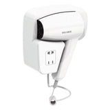 Wall-Mounted 1200W Hair Dryer for Hotels with Shaver Socket 6624