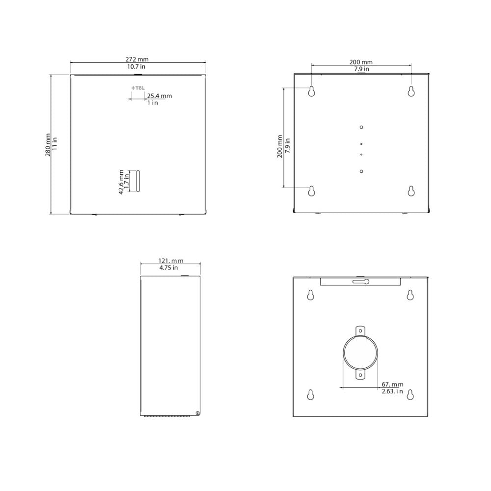 Jumbo Toilet Roll Dispenser TSL.842