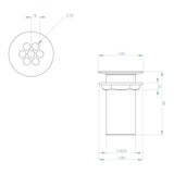 Basin Waste Grate (Unslotted)