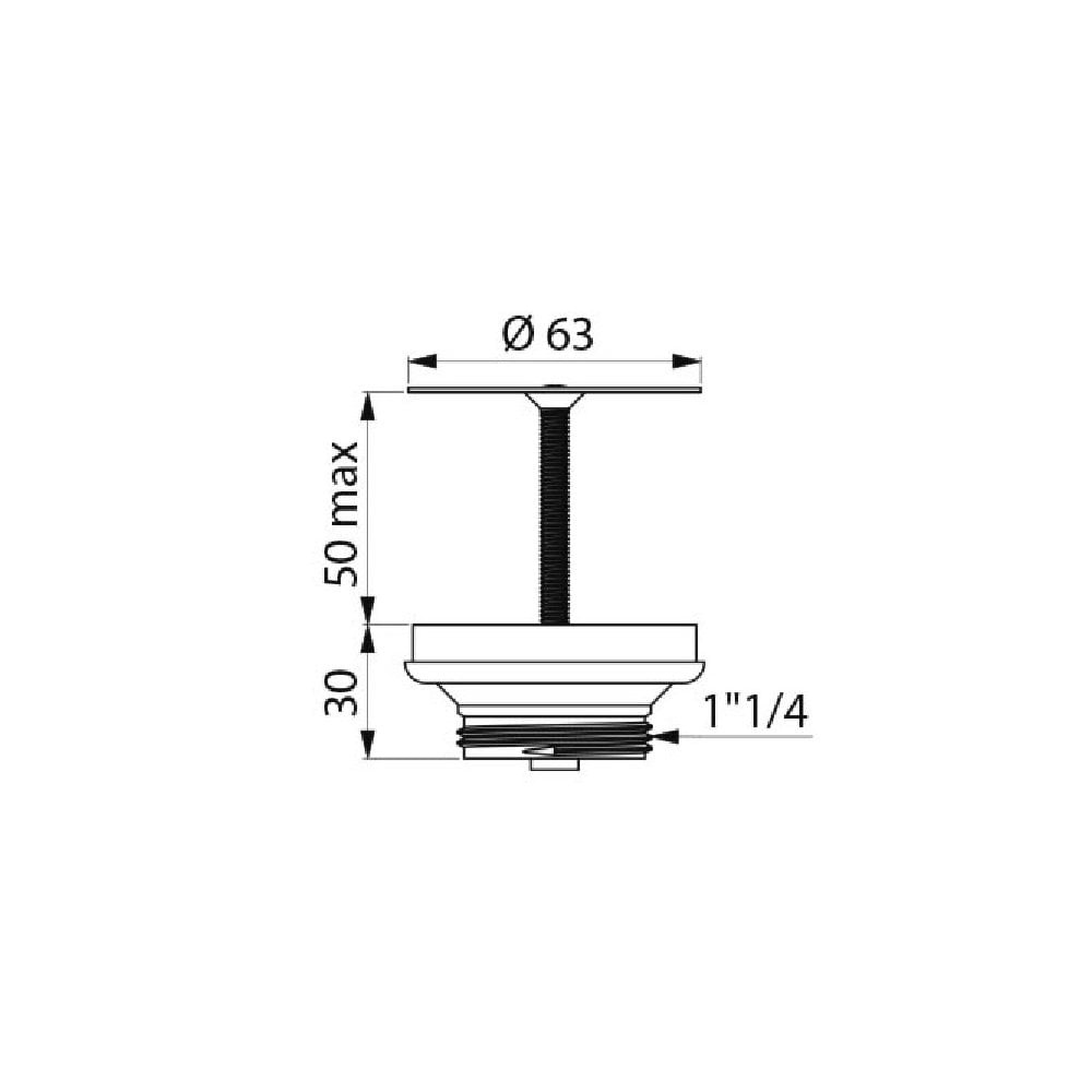 Basin or Urinal Waste With Stainless Steel Grid