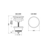 AQUAECO Bonde de lavabo toujours ouvert 1 1/4”