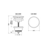 AQUAECO Always Open Basin Waste 1 1/4”