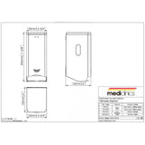 Dispenser di carta igienica standard a montaggio superficiale Mediclinics
