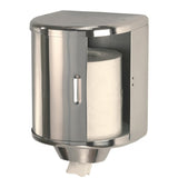 Mediclinics Wall Mounted Stainless Steel Centre Feed Roll Dispenser