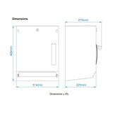 Mediclinics Wall Mounted Lever Operated Paper Towel Dispenser