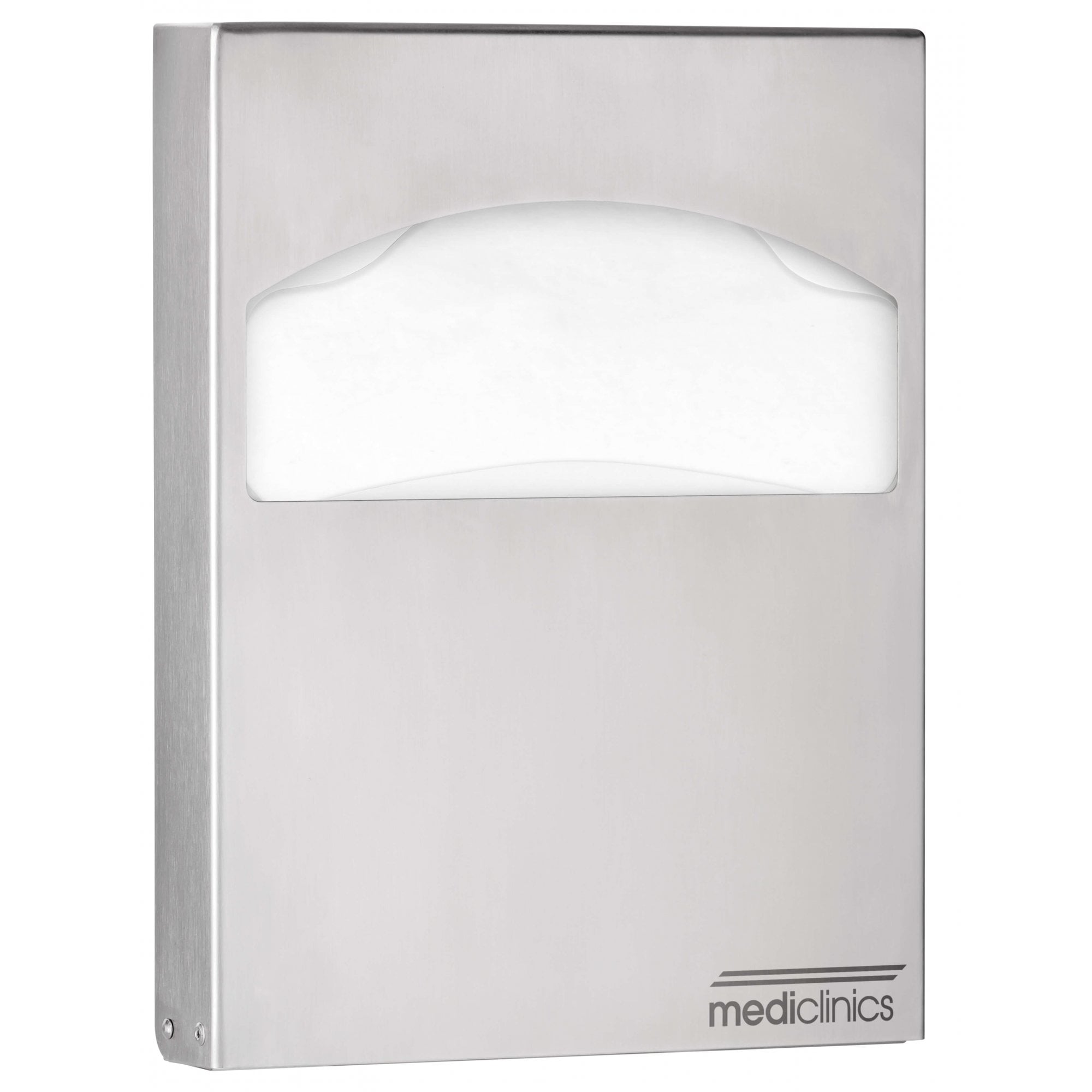 Mediclinics PR0783 C - Erogatore Carta Igienica Rotondo In Acciaio Inox Lucido, Per Rotoli Jumbo Ø 230mm, Antivandalo