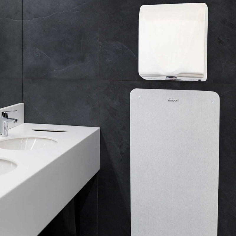 Hand Dryer Splash Back Wall Guard With evapor8 Technology 800 x 400mm