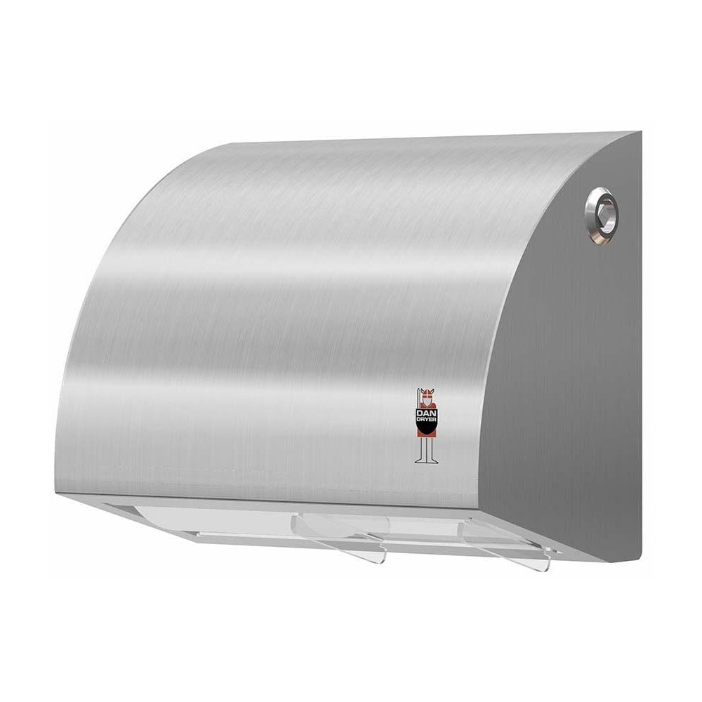 Stainless Design Wall Mounted Toilet Paper Dispenser for 2 Standard Rolls