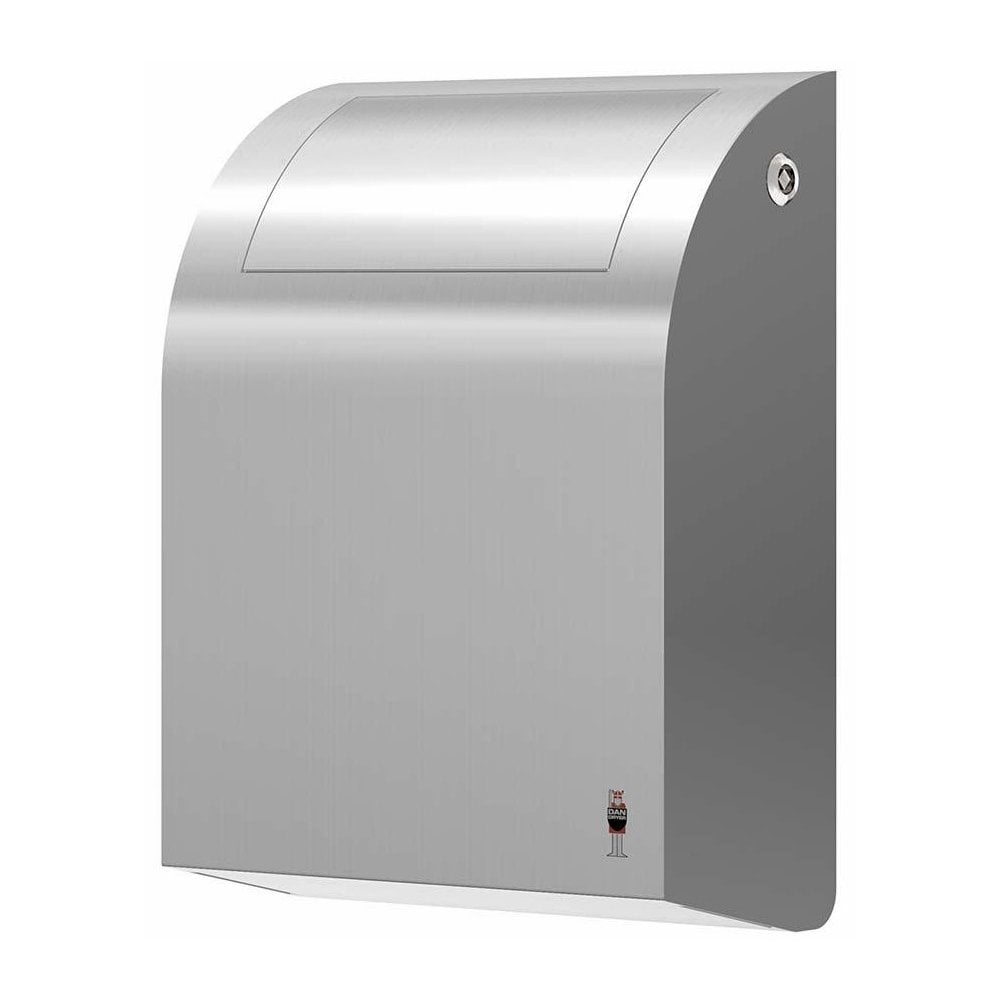 Dan Dryer Poubelle/poubelle sanitaire à fermeture automatique de 12 L en acier inoxydable