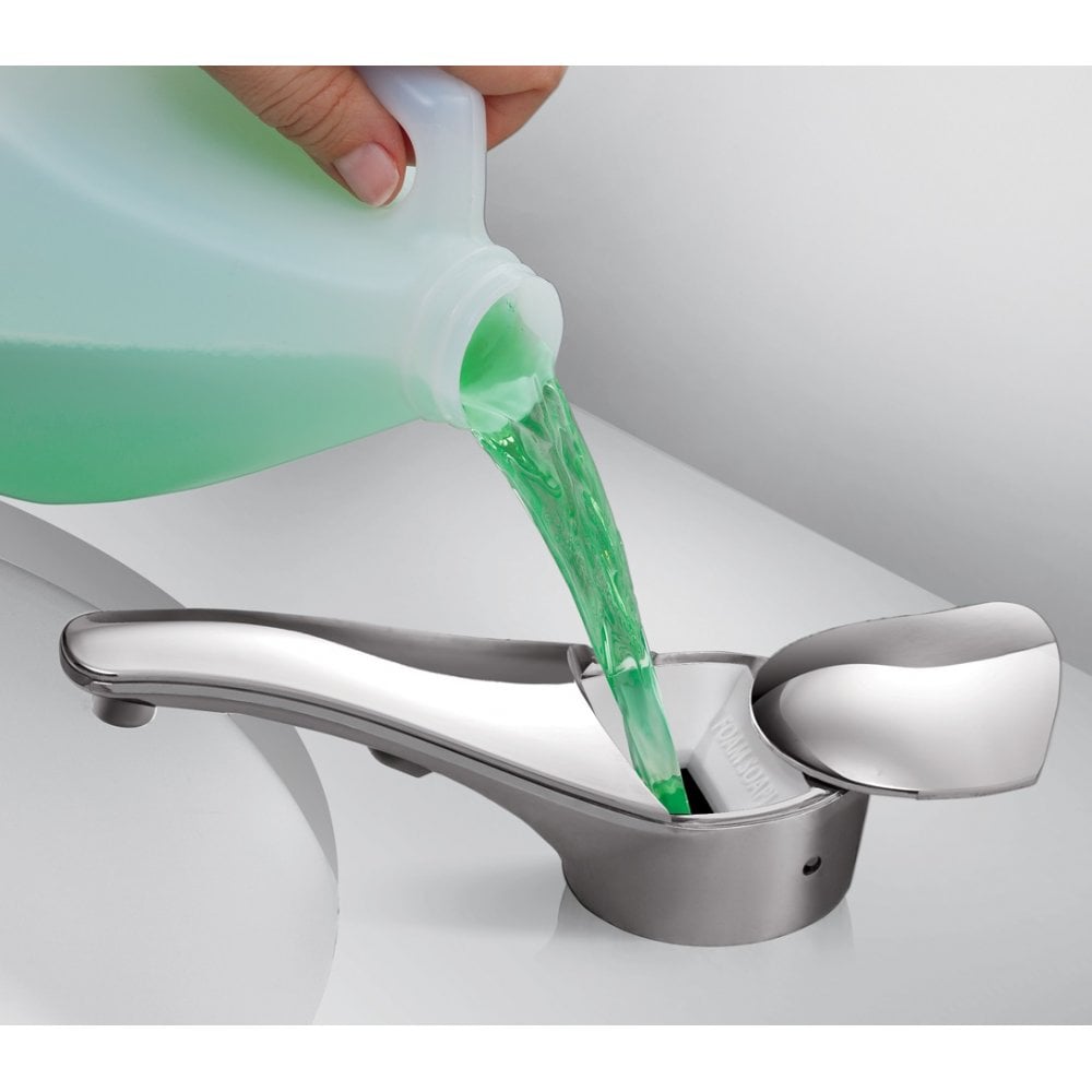B-8281 Dispenser automatico di sapone in schiuma da 1 litro Bobrick SureFlo® montato su piano - Soluzione di retrofit
