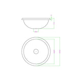 Mediclinics Recessed Stainless Steel Ø305MM Washbasin without Overflow