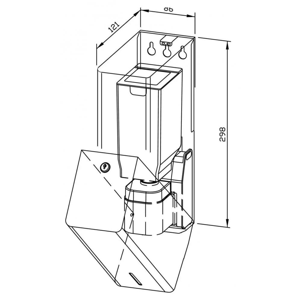 DP1102E-SAN Dispenser di disinfettante senza contatto Dolphin Prestige da 950 ml