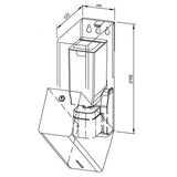 DP1102E-SAN Dispenser di disinfettante senza contatto Dolphin Prestige da 950 ml