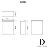 BC982 Dolphin 5L Floor Standing Stainless Steel Bin