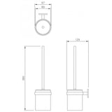 DP7504 Set scopino per WC a parete Dolphin