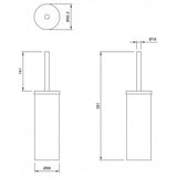 BC723 Set scopino per WC da terra Dolphin