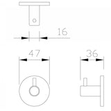 DP7102 Dolphin Single Robe Hook