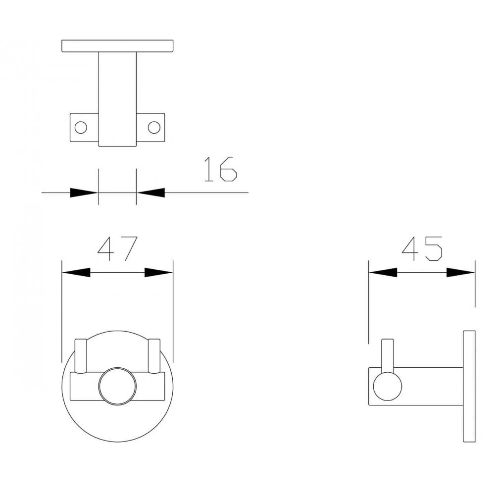 DP7103 Dolphin Dual Robe Hook