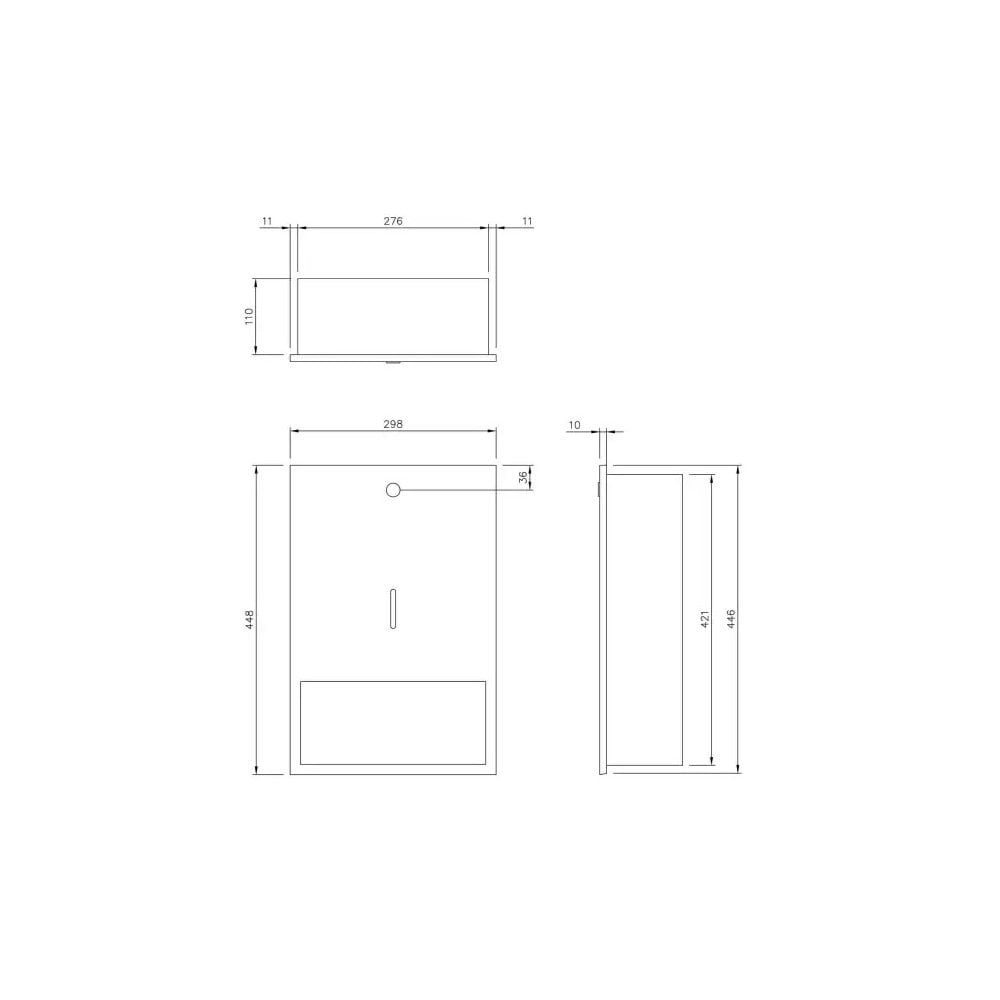 DP3301 Dolphin Prestige Recessed Paper Towel Dispenser