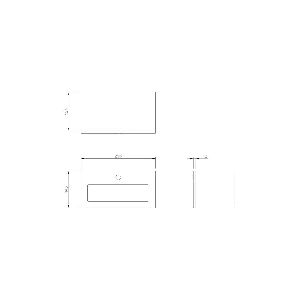 DP3602 Distributeur de serviettes en papier sous le comptoir Dolphin Prestige