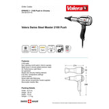 Asciugacapelli ionico Valera Swiss Steel Master 2100 W | EPAVSC/EPAVSC-1