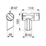 511911 Supporto scorrevole per doccetta Be-line®