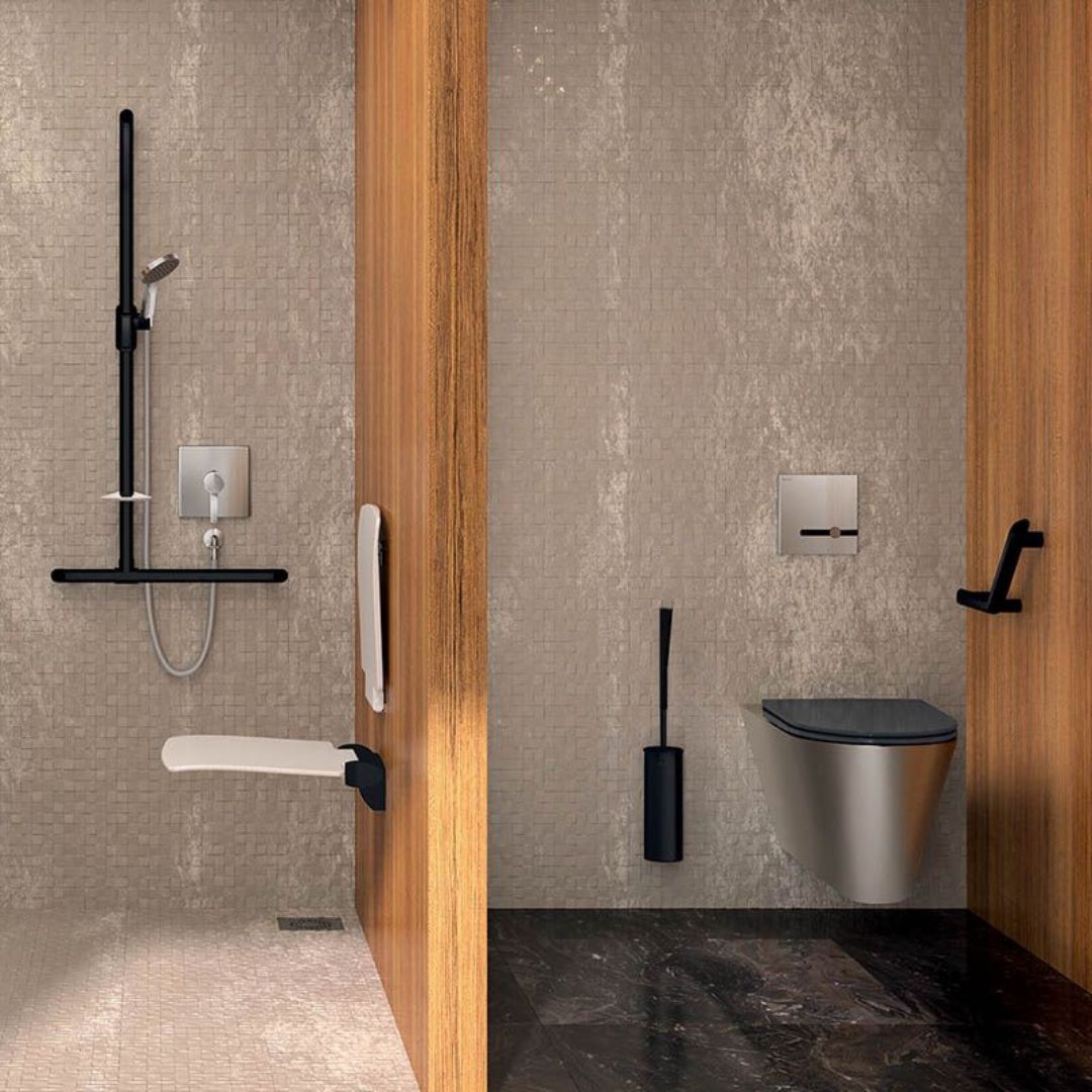 511920 Be-Line® Removable Lift-Up Aluminium Shower Seat